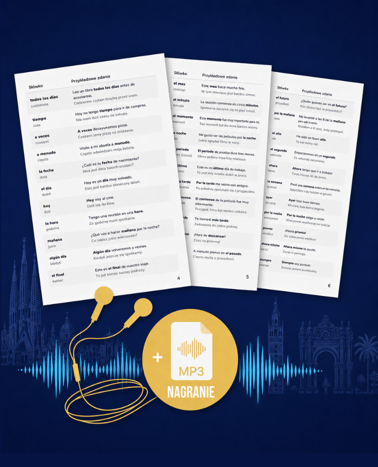 1000 najważniejszych słówek z hiszpańskiego + mp3