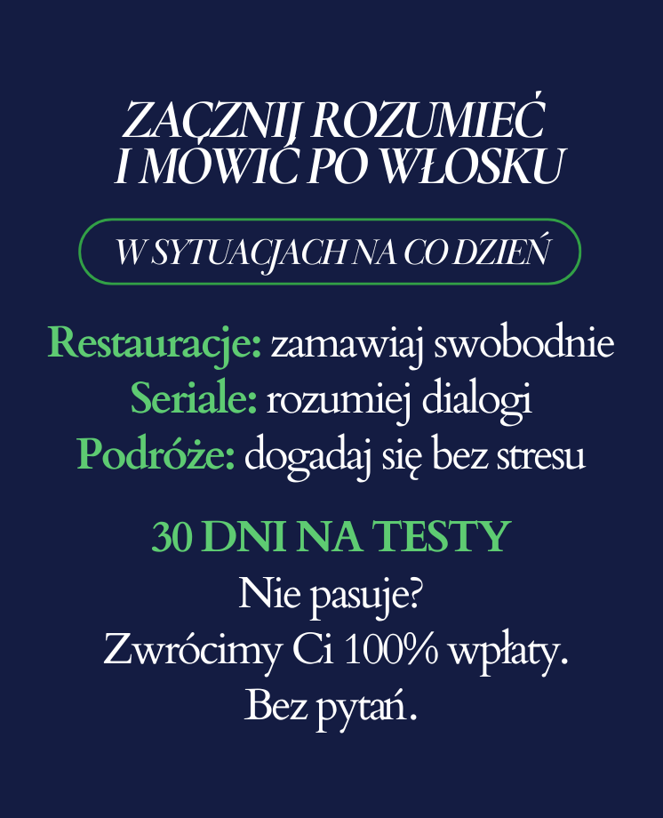 1000 najważniejszych słówek z włoskiego + mp3