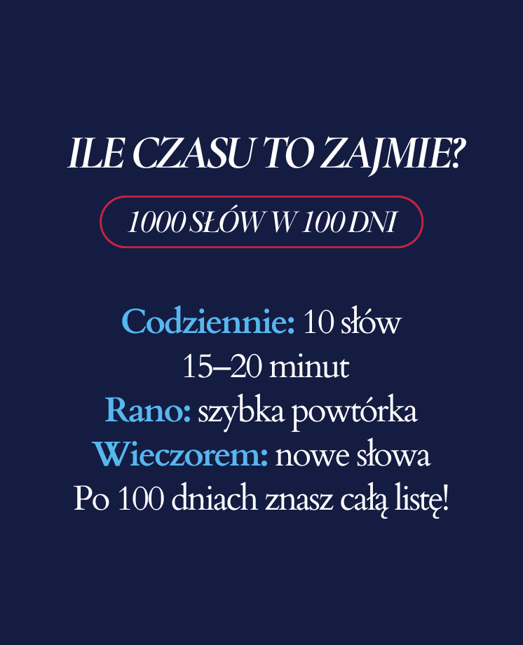 1000 najważniejszych słówek z czeskiego + mp3