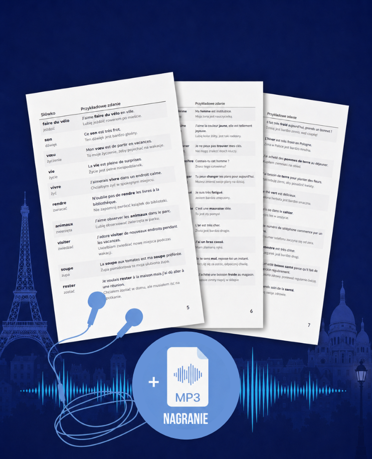 1000 najważniejszych słówek z francuskiego + mp3