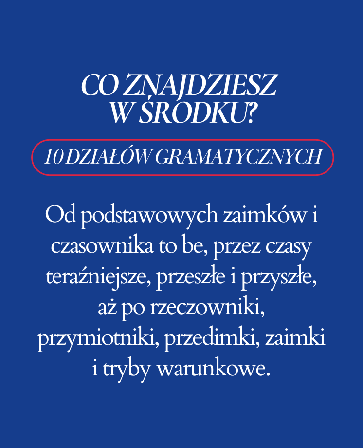 Angielska gramatyka "Krok po kroku I" – poziom podstawowy