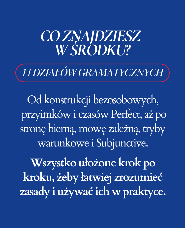 Angielska gramatyka "Krok po kroku II" – poziom zaawansowany