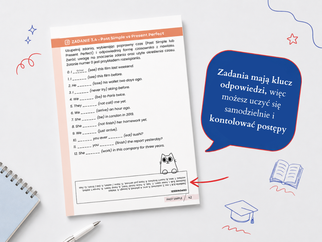 Nauka z przykładami, ćwiczeniami i odpowiedziami