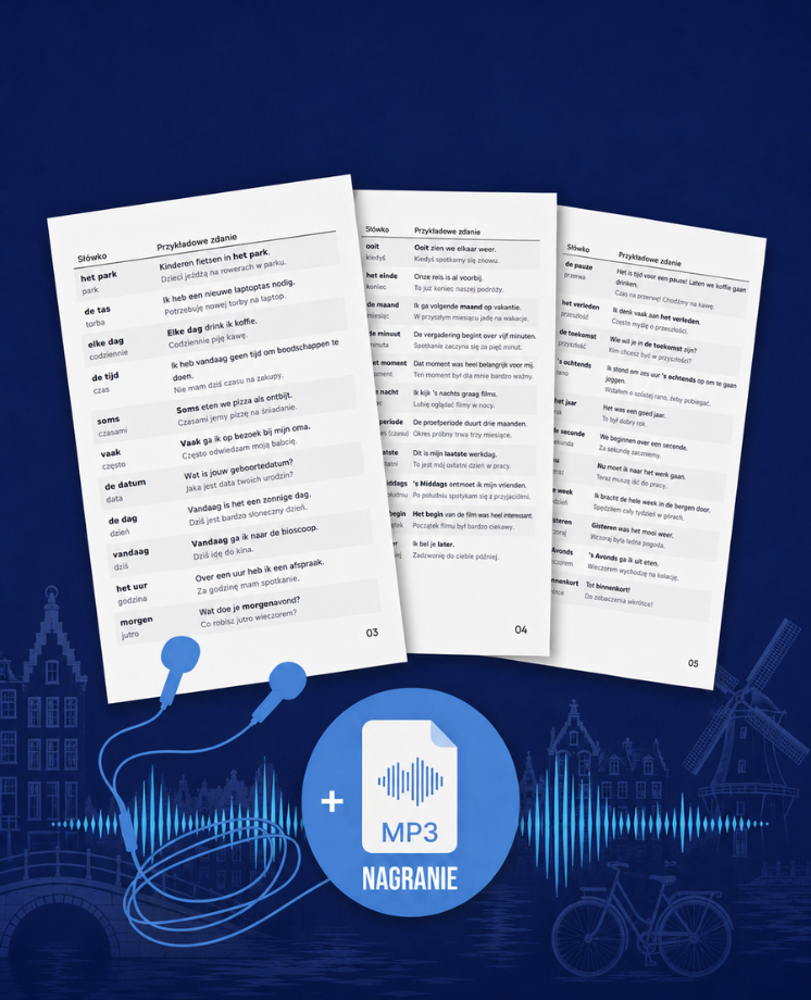1000 najważniejszych słówek z niderlandzkiego + mp3