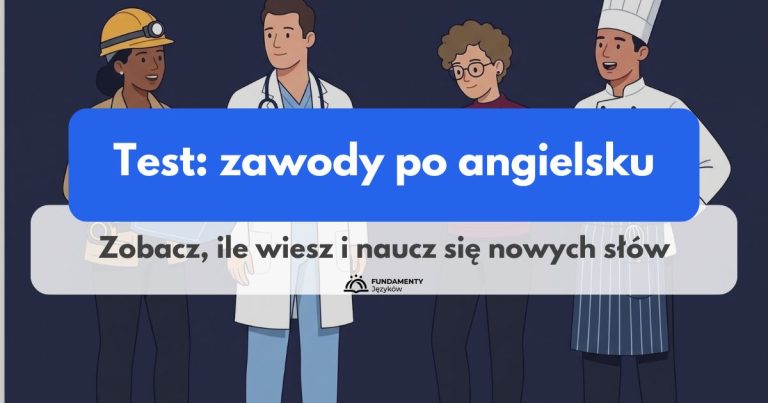 Test: zawody po angielsku