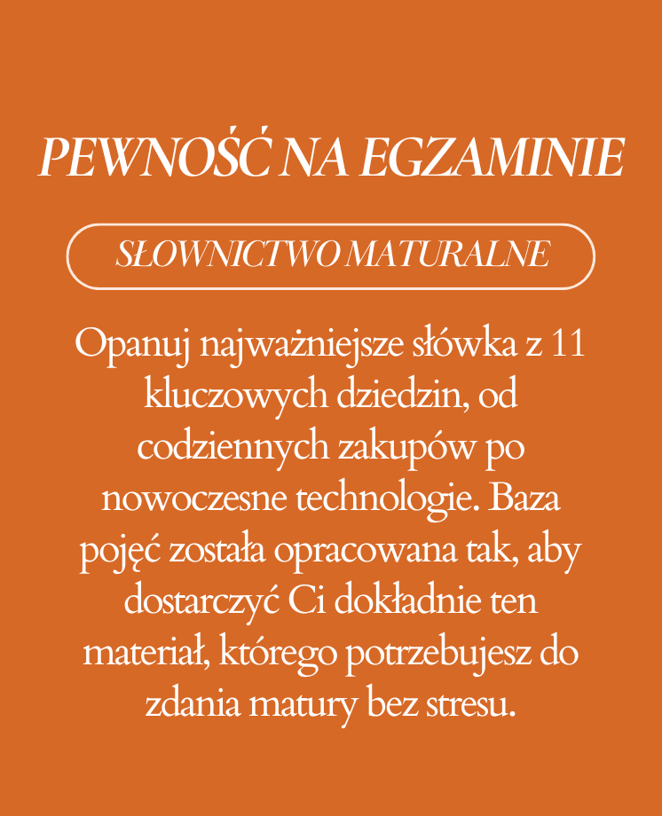 Słownictwo do matury 2027 z angielskiego