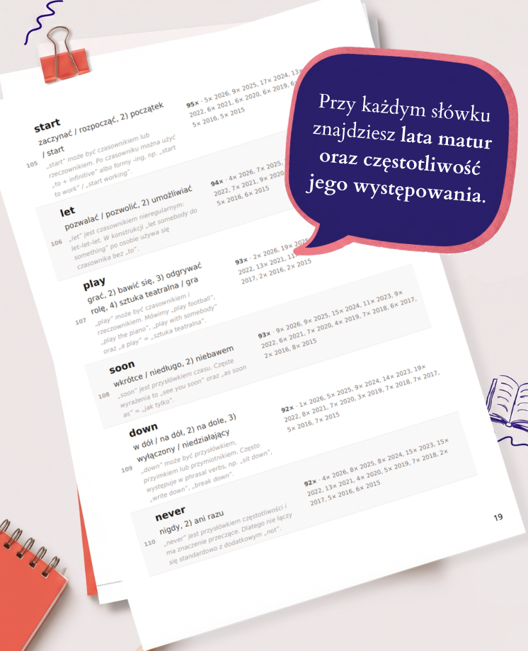 503 najczęściej powtarzające się słówka na maturze z angielskiego (poziom podstawowy)